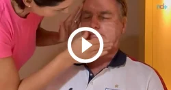 video:-michelle-bolsonaro-utiliza-sua-linha-de-produtos-skincare-no-marido