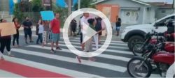 video:-protesto-forma-fila-em-horario-de-pico-apos-obra-da-edu-vieira-em-florianopolis