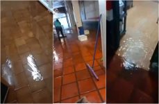 video:-calha-rompe-com-chuva,-alaga-escola-e-aulas-sao-suspensas-em-chapeco