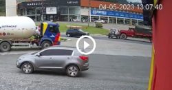 camera-flagra-carro-arrastado-por-caminhao-em-acidente-na-br-470-em-rio-do-sul;-video