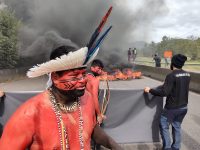 indigenas-bloqueiam-br-101,-na-grande-florianopolis,-em-protesto-contra-o-pl-490