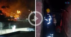 video:-incendio-destroi-edicula-no-bairro-espinheiros,-em-itajai