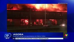 incendio-atinge-transportadora:-o-incidente-ocorreu-em-barra-velha-na-noite-de-hoje